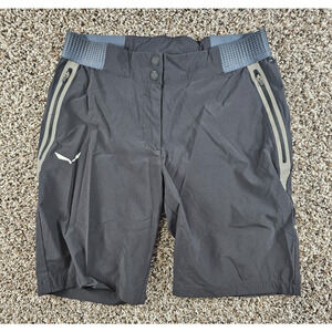 Salewa Womens Sz M Athletic Mountain Biking Hiking Shorts Black
